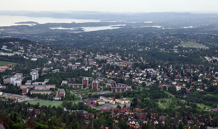 Oslo - widok z Holmenkollen
