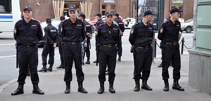 Policja w Moskwie