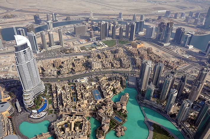 Widok na Dubaj