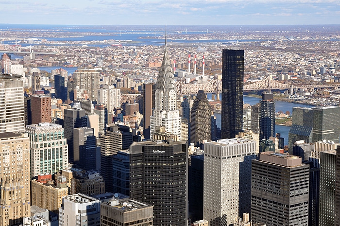 Chrysler Building z Empire State Building