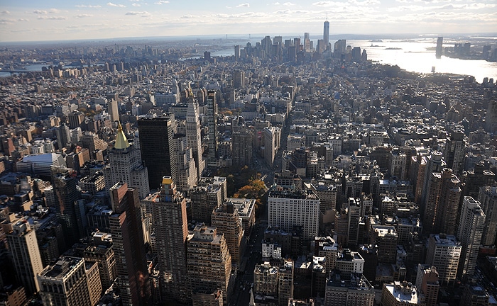 Dolny Manhattan widziany z Empire State Building