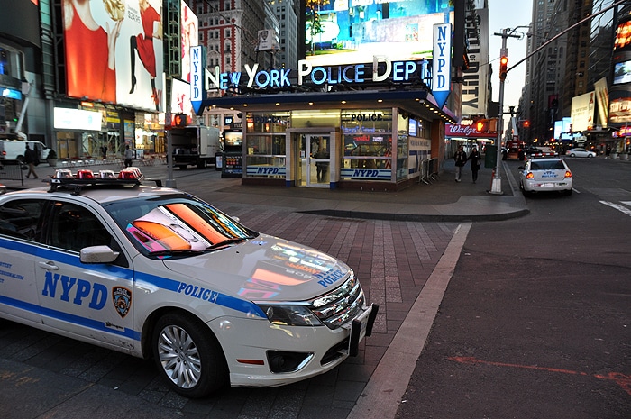 Posterunek policji na Time Square