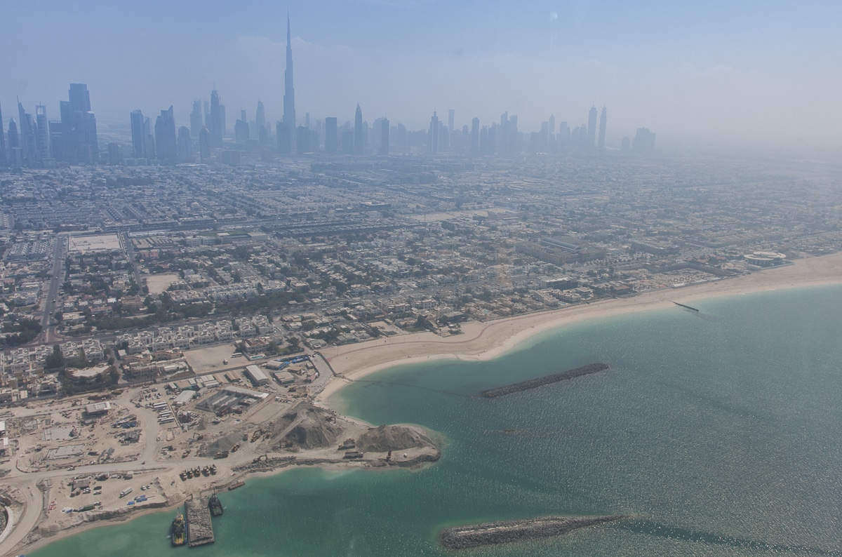 Dubai from a helicopter