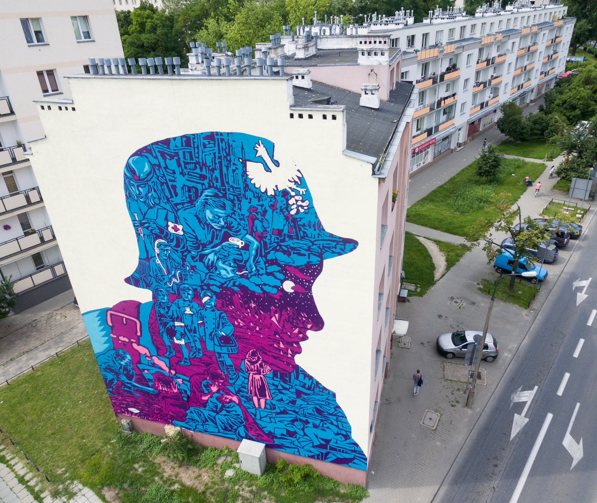 Mural na Płockiej
