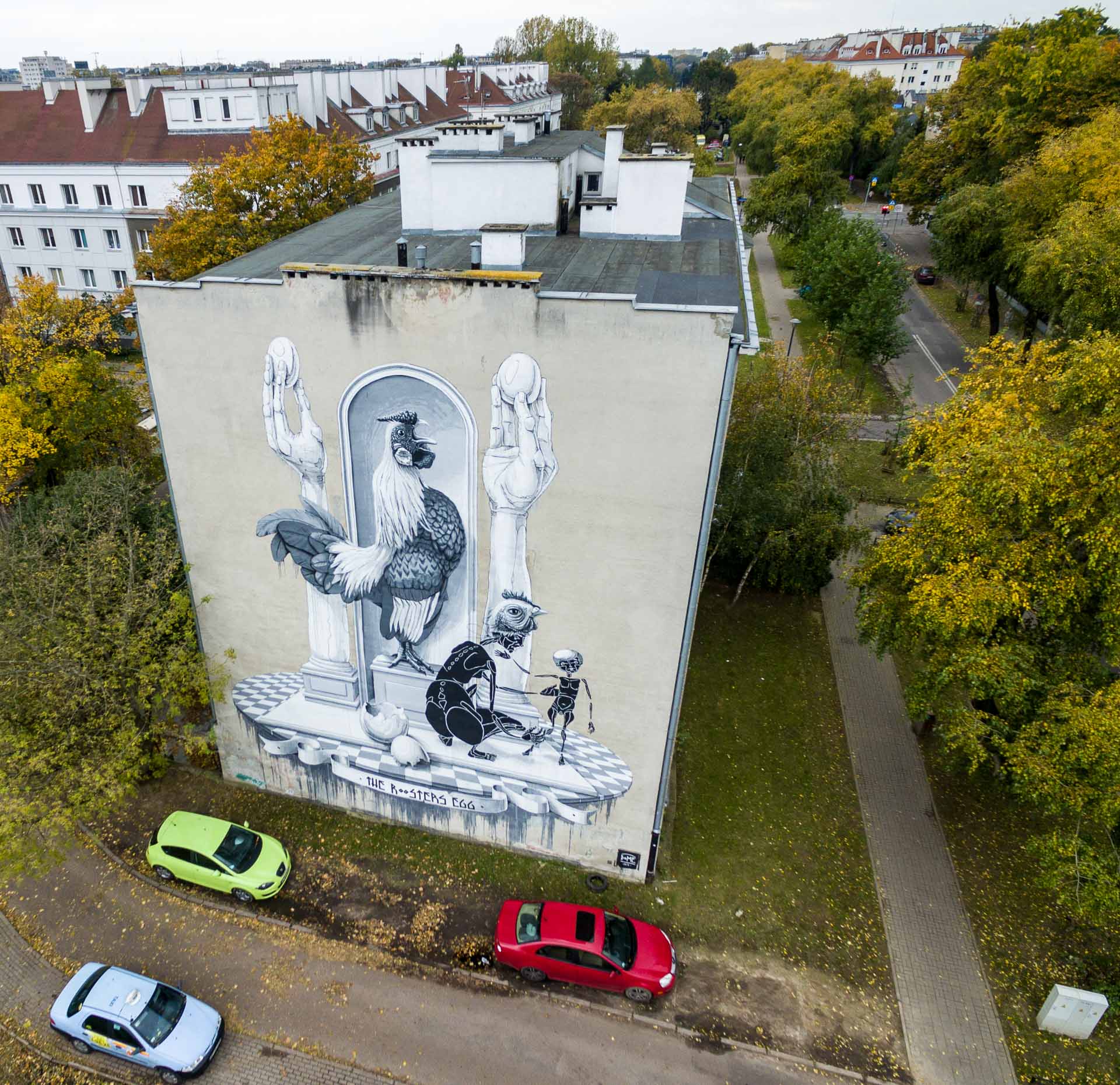 Mural przy Racałwickiej