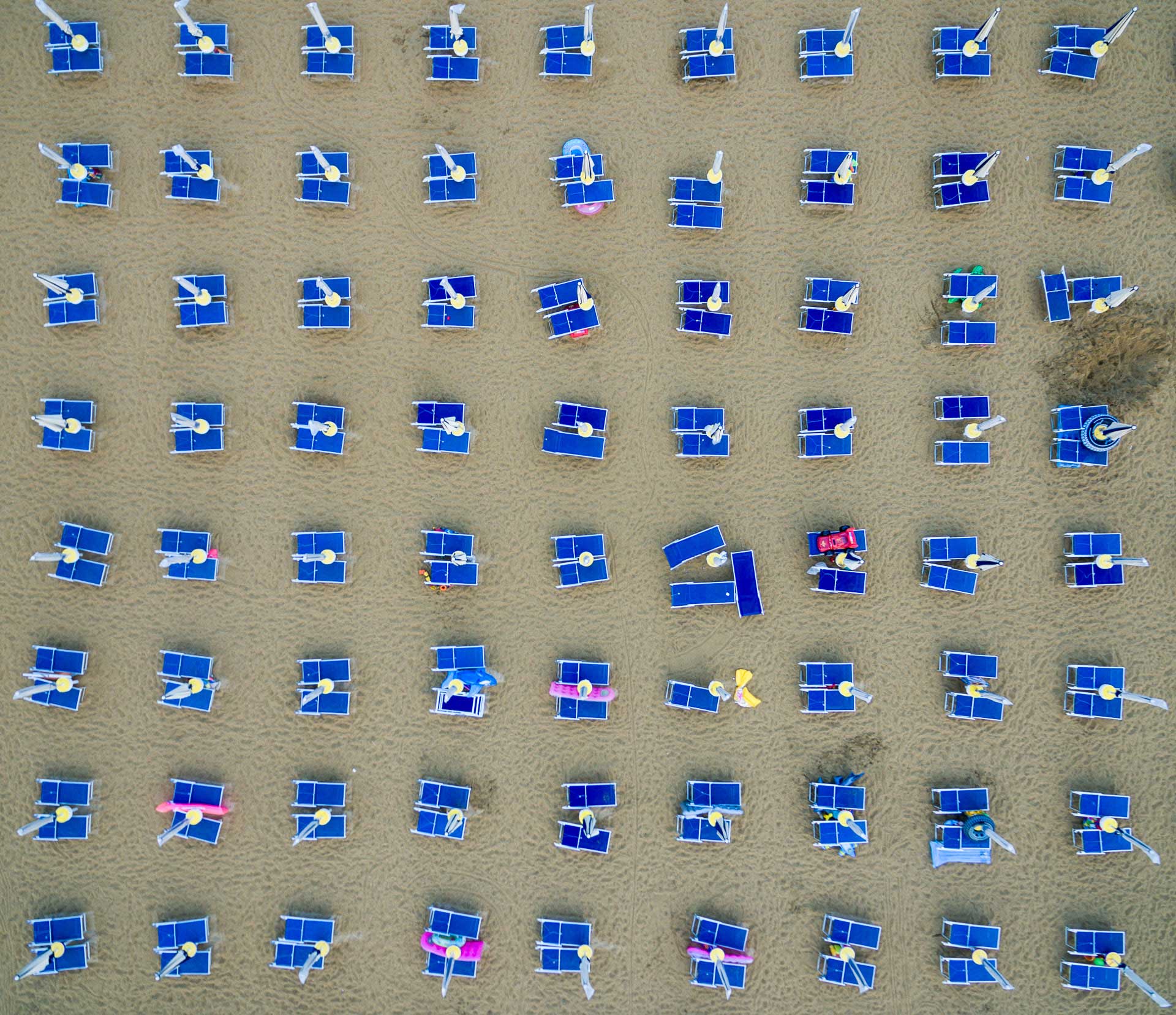 Leżaki w Bibione