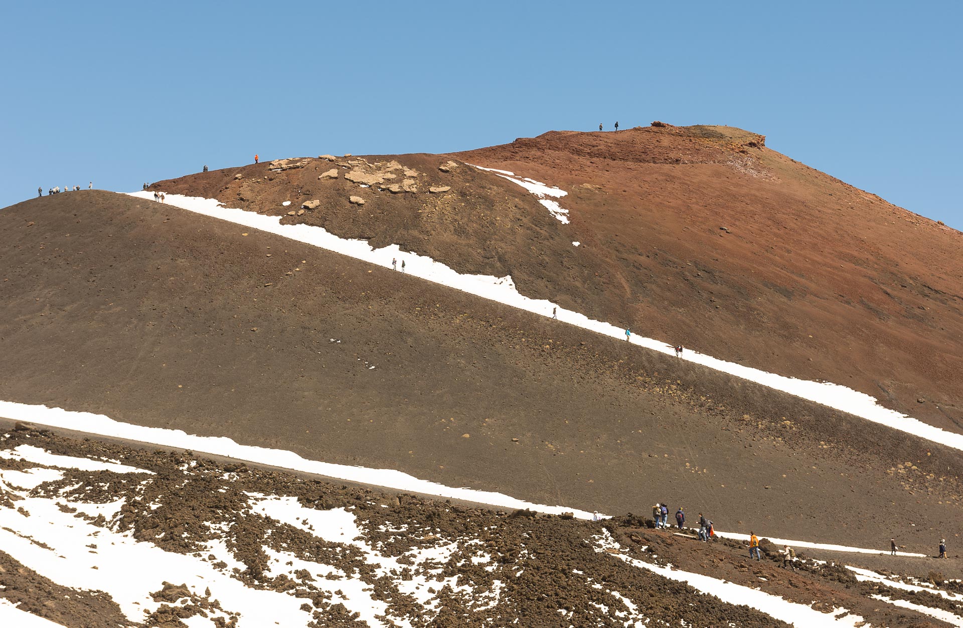 Boczny stożek wulkanu Etna