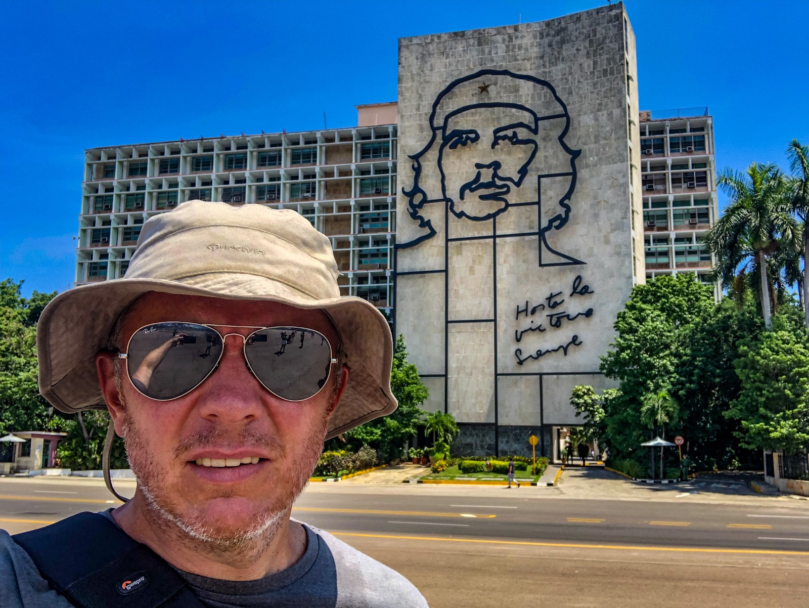 Plac Rewolucji w Hawanie i Che Guevara