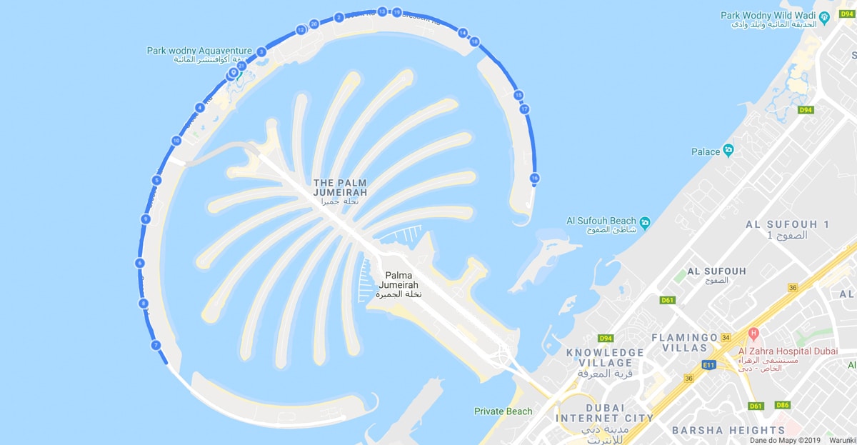 Halfmarathon, the Palm