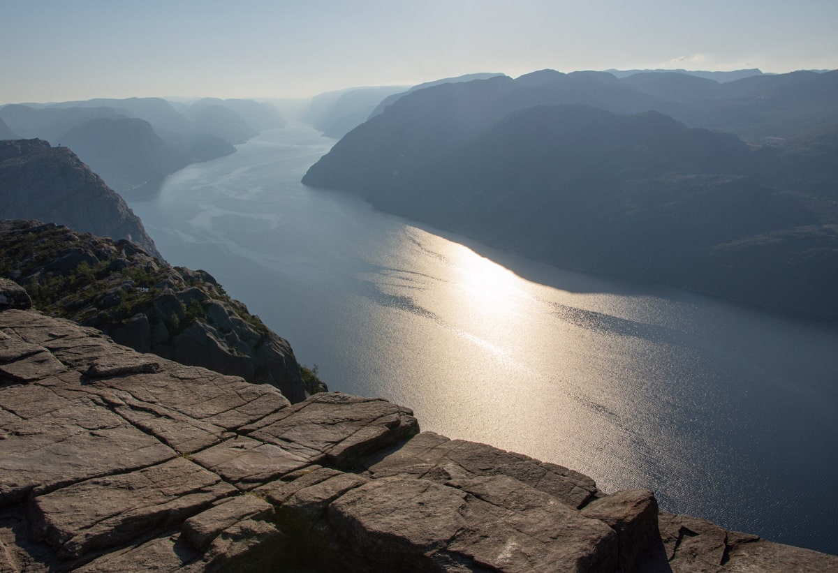 Widok z Preikestolen