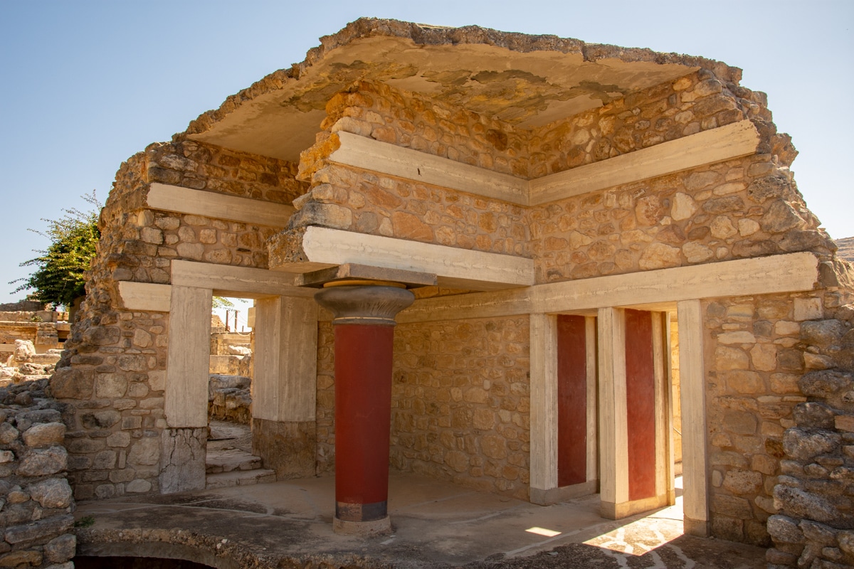 Ruiny pałacu w Knossos
