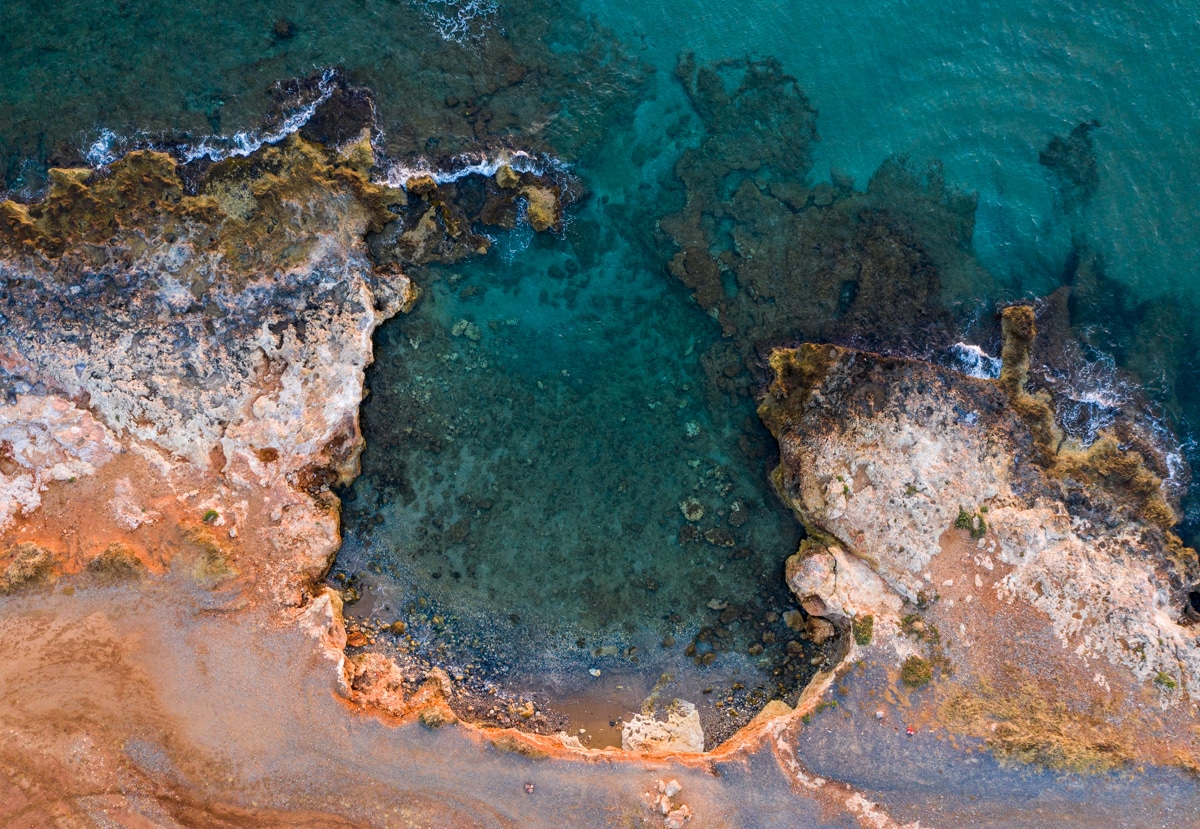 Wybrzeże Krety z drona