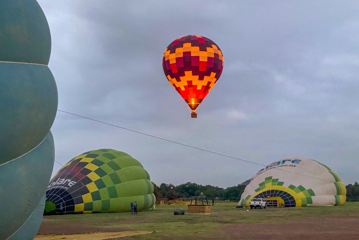 Start balonów