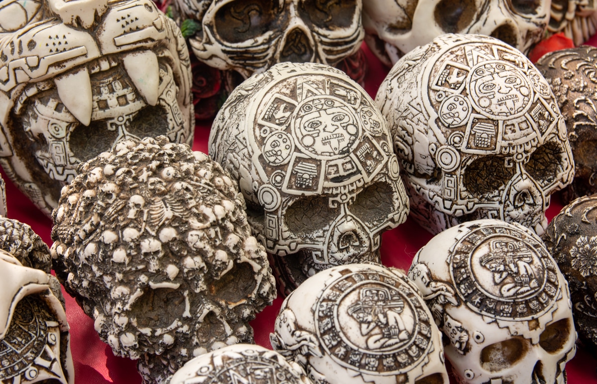 Czaszki w Chichén Itzá