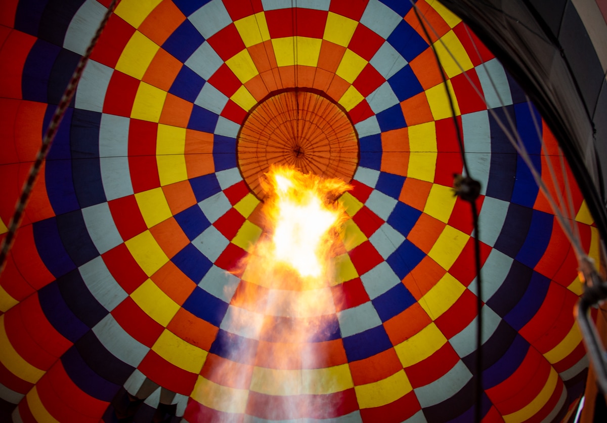 Wnętrze balonu