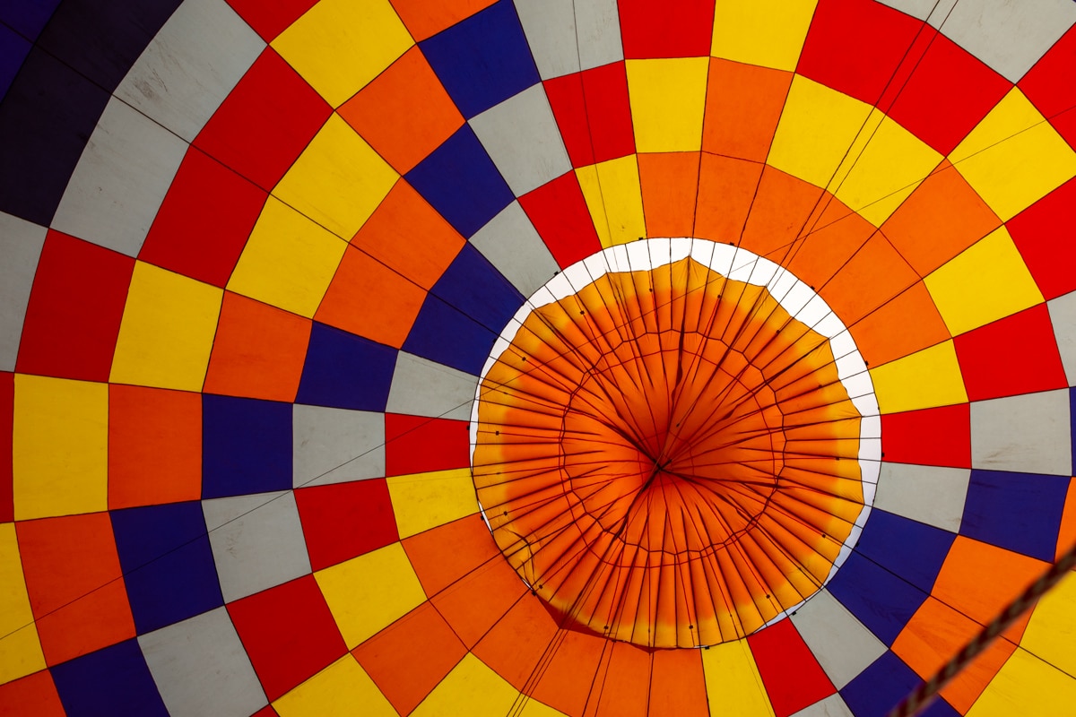 Wnętrze powłoki balonu