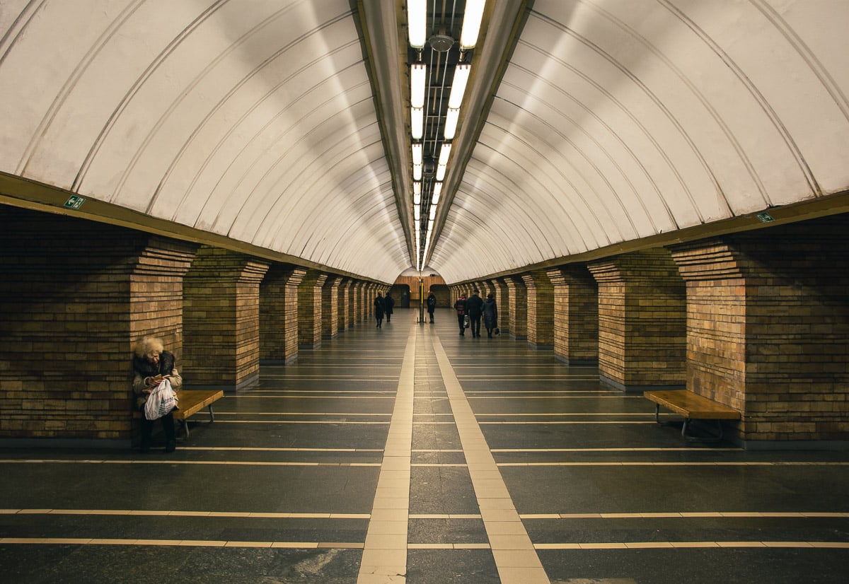 Stacja metra w Kijowie