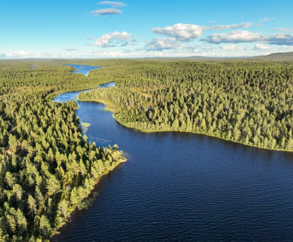Jeziora północy Finlandii